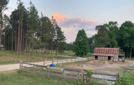 view of the barn