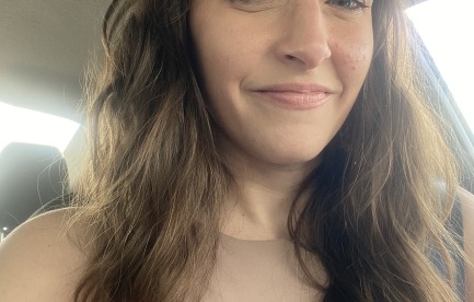 Woman with long brown hair