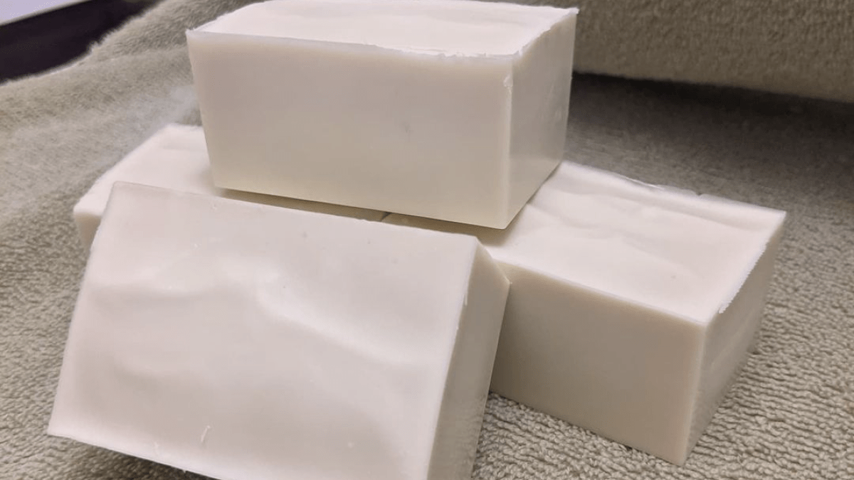 Some goats milk soap I've made