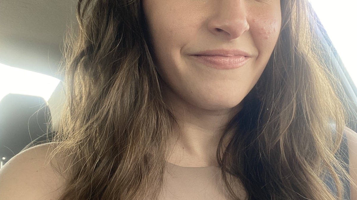 Woman with long brown hair