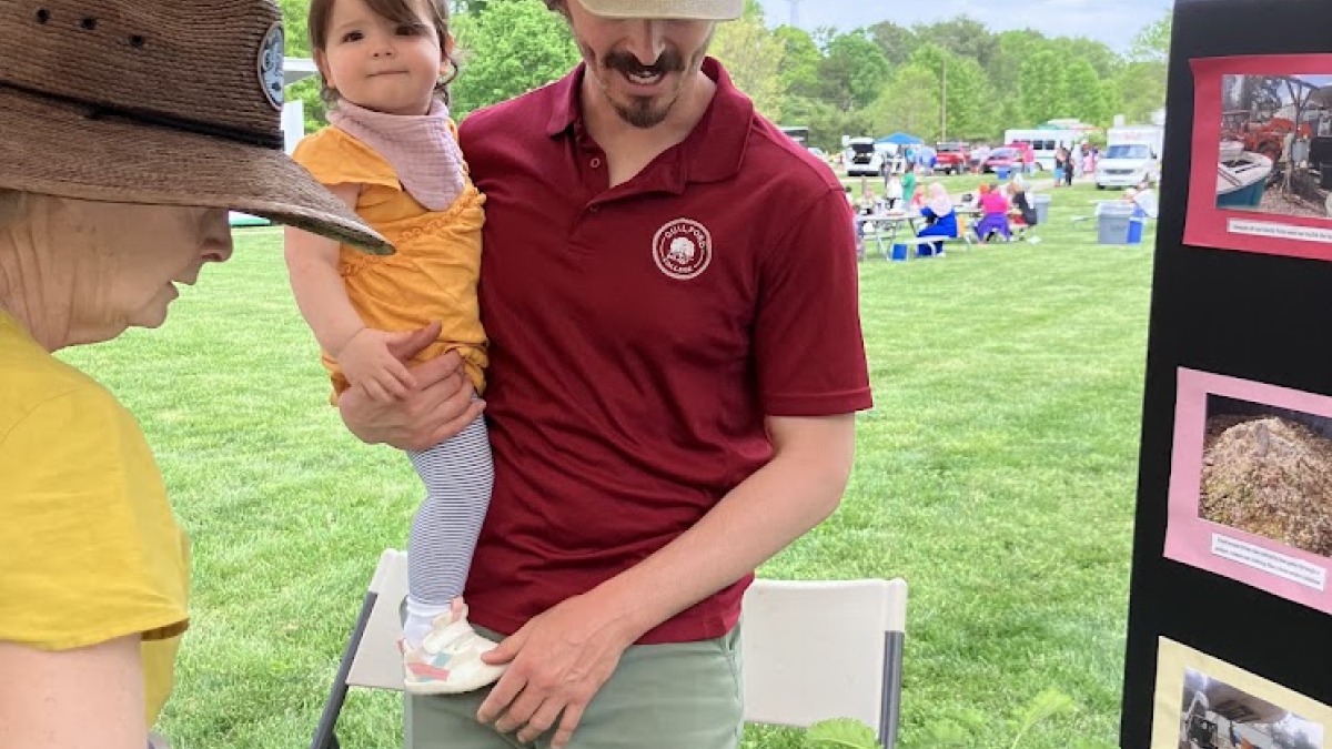 Nick Tabling at Earth Day Event