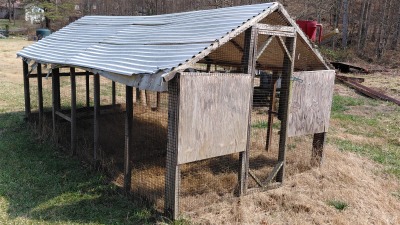 10X20 mobile coop / chicken tractor, used mostly for broiler chickens