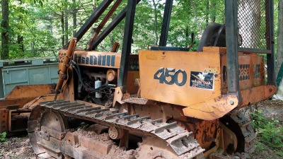 bulldozer Case 450C with 6 way blade