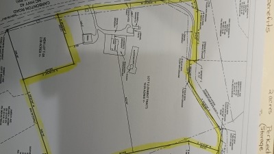 Yellow outline display of 19.24 acres