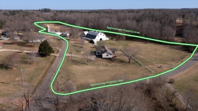 13.7 acres with endless farming / entertainment possibilities.
