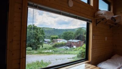 view from tiny house