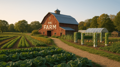 Traditional Farm Fields Rendering