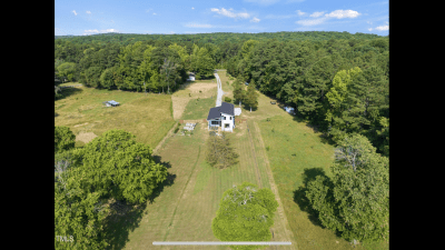 Aerial shot of the property