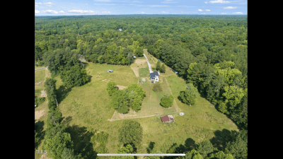 Aerial shot of the property 