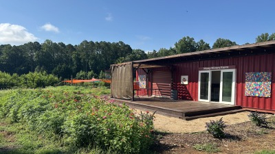 Farm stand in summer 