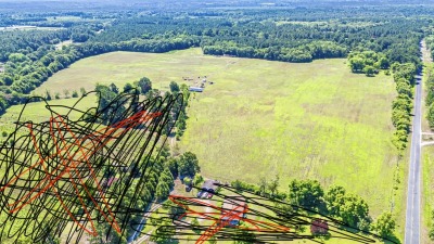 Open cleared flat land not marked off