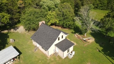 Aerial view facing front