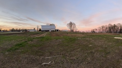 back field and barn