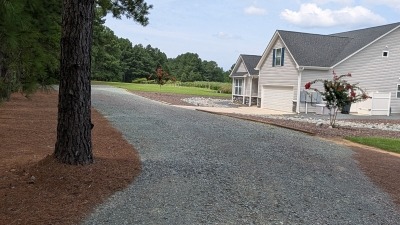 Owners driveway view to home