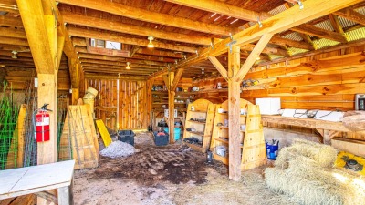 Pole barn interior
