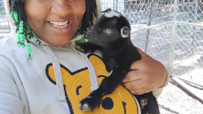 Me with one of our babies 