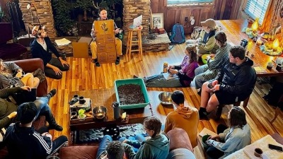 Teaching to Farm interns for HEART village
