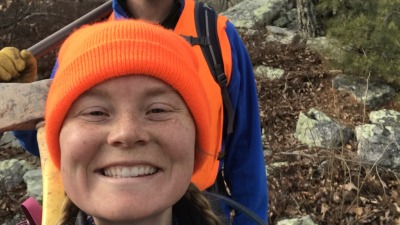 My wife and I doing some tree management