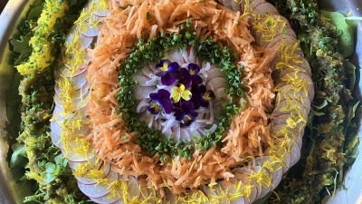 A mandala salad from our harvest