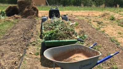 Prep work for a small market garden