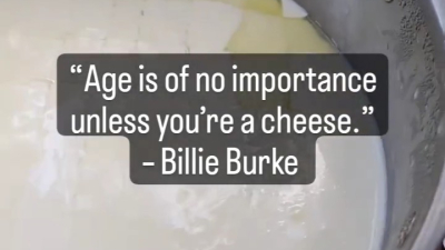 Making cheese was a daily chore on the farm.