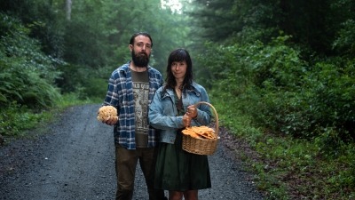 Luke and Natalie in the woods