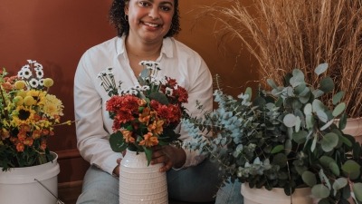 flower arrangements in vases