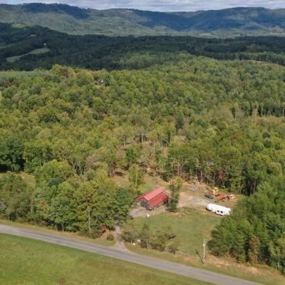 above barn