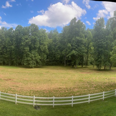 This is a vewpoint from the main house on the property and depicts the 5 acre parcel we want to develop.