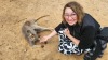 Me feeding a domestic kangaroo 